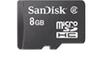 Sandisk Micro SDHC, 8 GB Micro Secure Digital 8 GB uten adapter